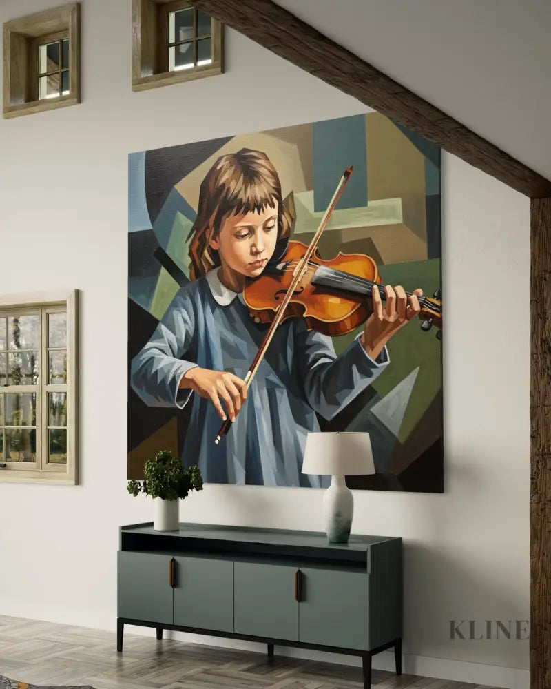 The Young Virtuoso - Hand Painting 