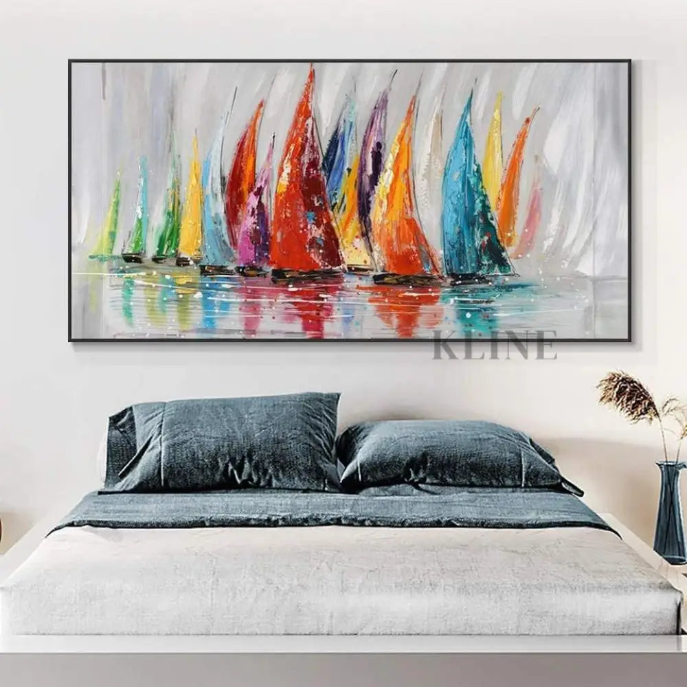 Through Storms We Weather - Hand Painting Large Wall Art