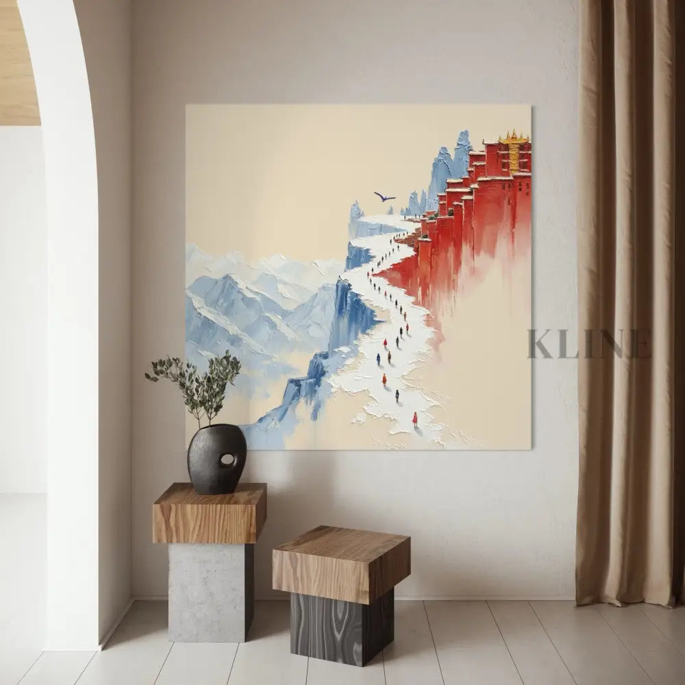 Tibetan Pilgrimage - Hand Painting 