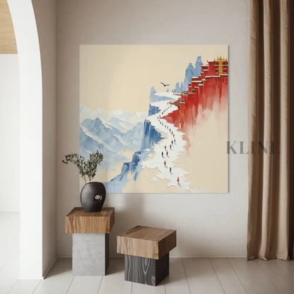 Tibetan Pilgrimage - Hand Painting