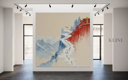 Tibetan Pilgrimage - Hand Painting
