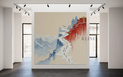 Tibetan Pilgrimage - Hand Painting