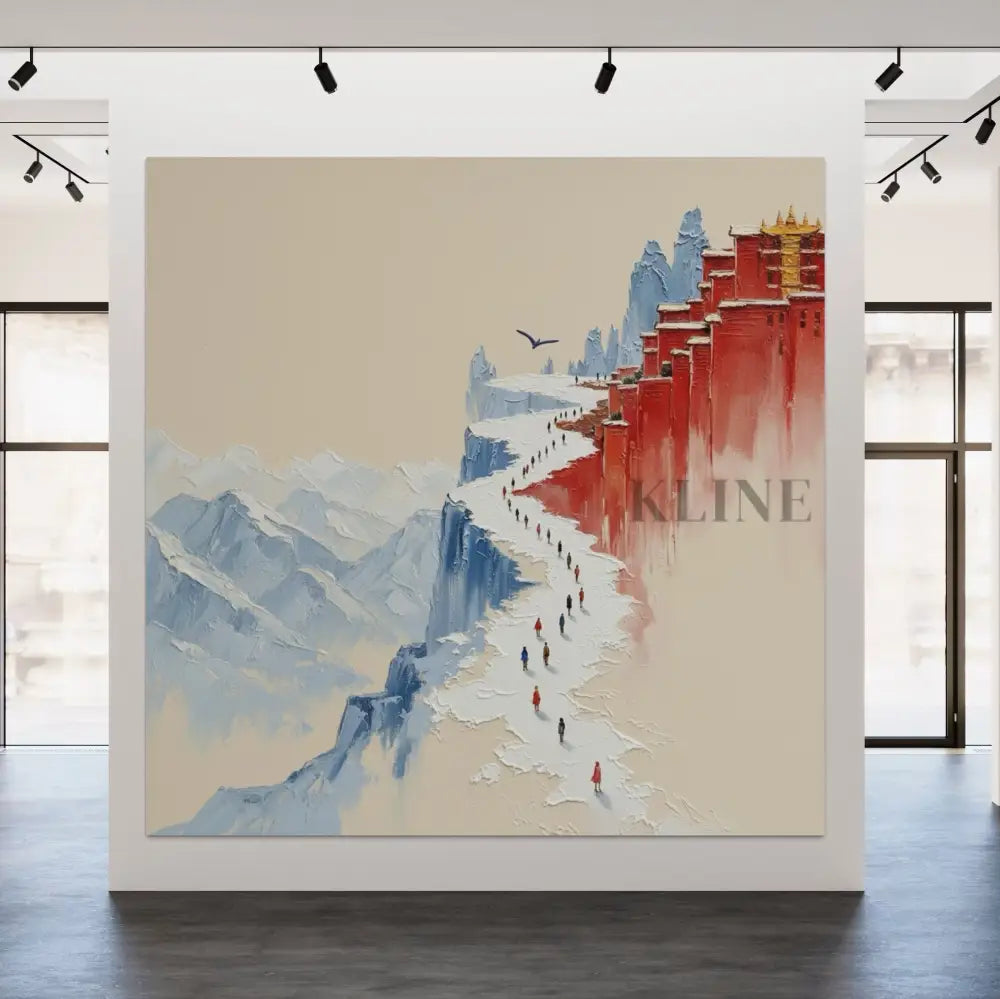 Tibetan Pilgrimage - Hand Painting