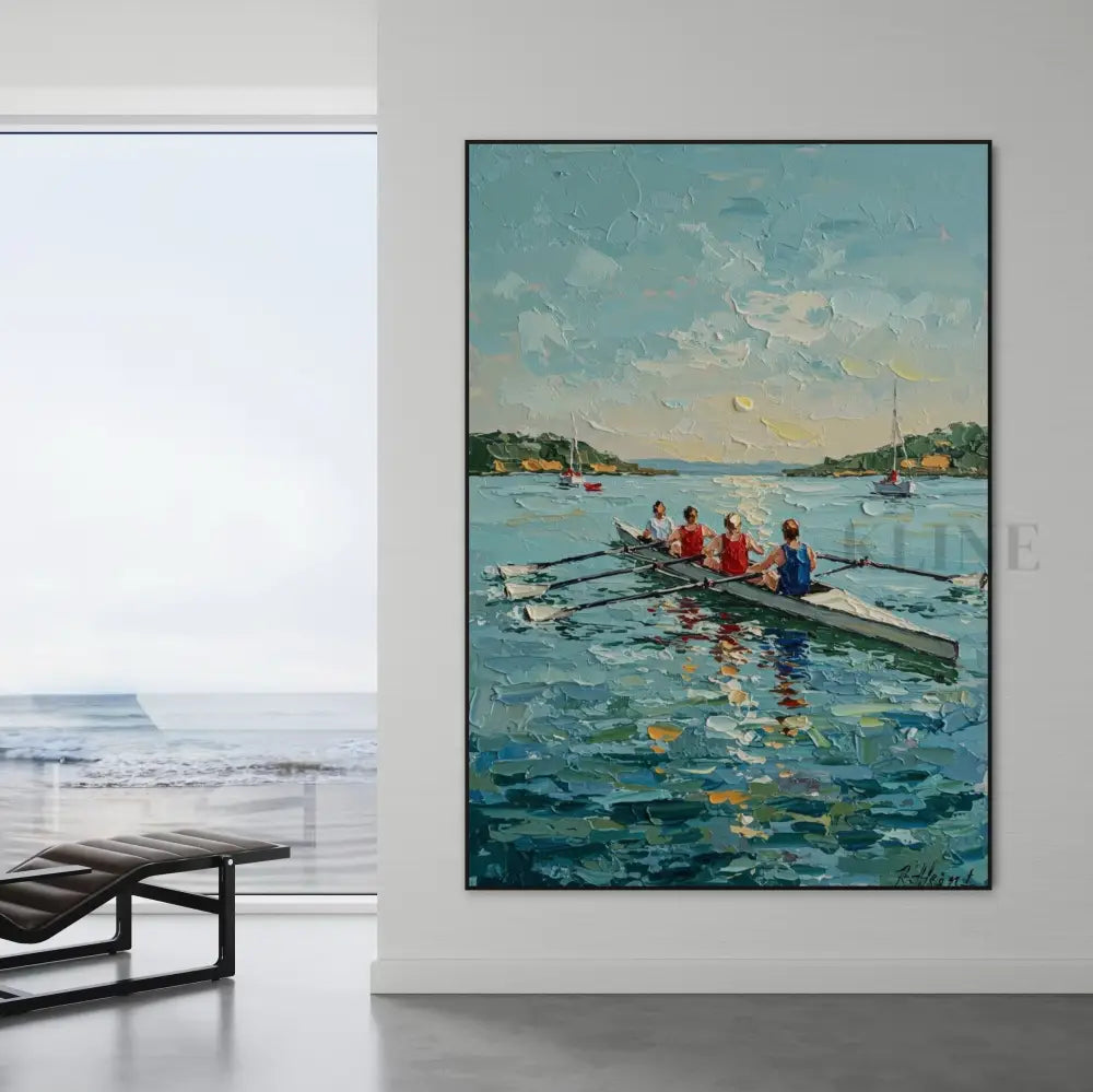 Tidebound - Hand Painting Ocean Coastal Wall Art