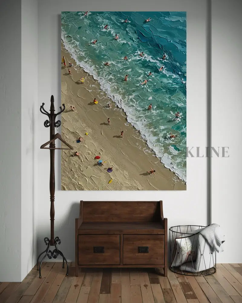Tides of Happiness - Hand Painting لوحات المناظر البحرية
