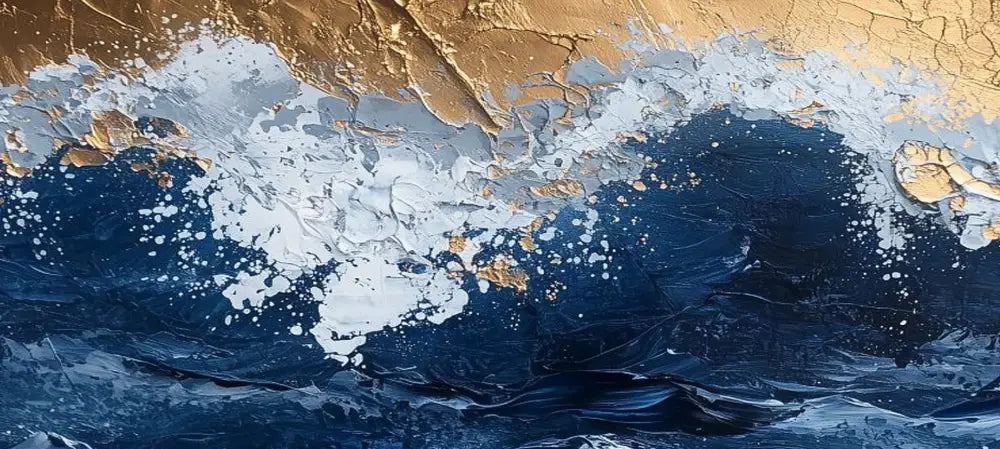 Tides of Treasure 2 - Hand Painting Peintures d'art abstrait