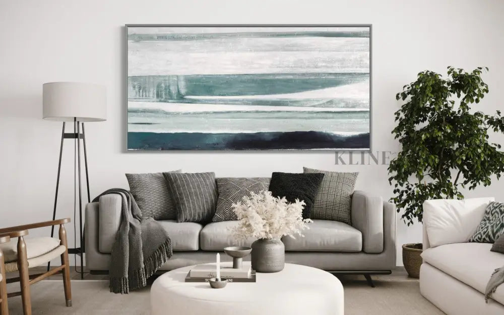 Timeless Sea Breeze - Hand Painting Ocean Coastal Wall Art