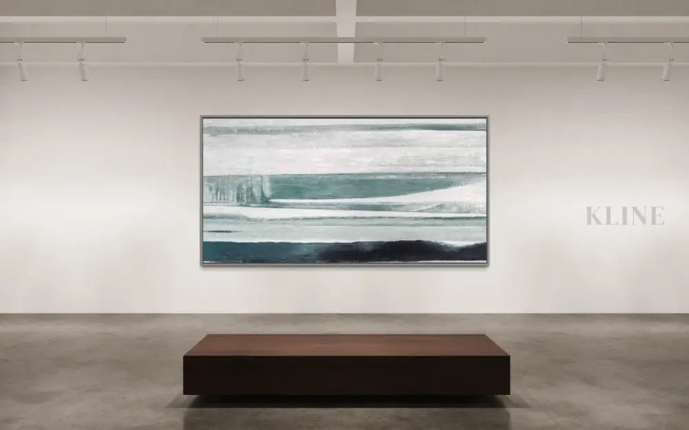 Timeless Sea Breeze - Hand Painting Green Wall Art