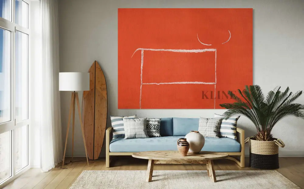 Toro Fantasma - Hand Painting Dining Room Wall Art