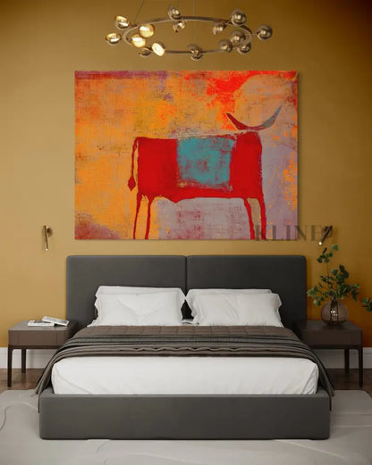 Toro Rojo - Hand Painting