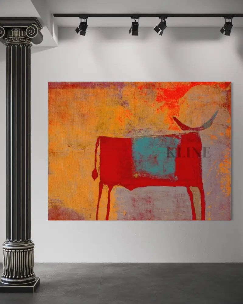 Toro Rojo - Hand Painting