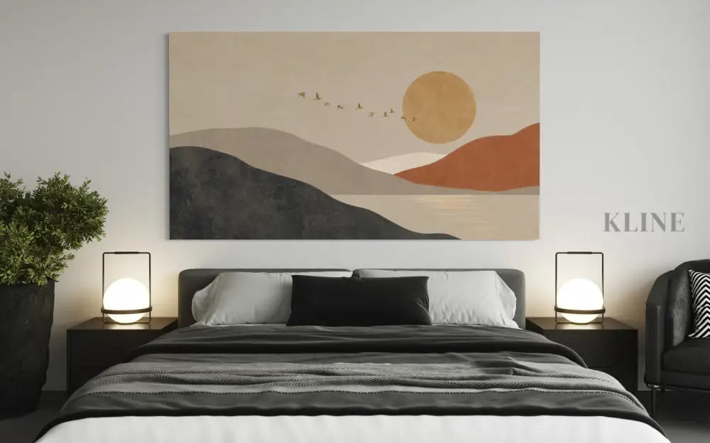 Toward the Setting Sun - Hand Painting 