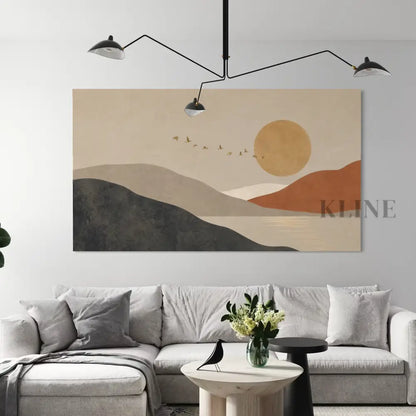 Toward the Setting Sun - Hand Painting