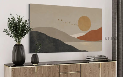 Toward the Setting Sun - Hand Painting