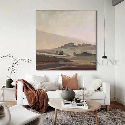 Tranquil Terrain Retreat - Hand Painting