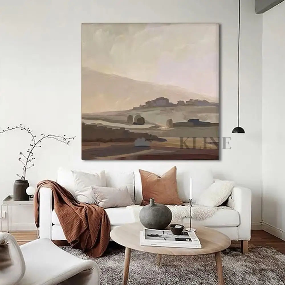 Tranquil Terrain Retreat - Hand Painting
