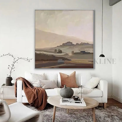 Tranquil Terrain Retreat - Hand Painting