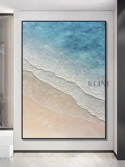 Tranquility and Seascape Textured Painting - Hand Painting