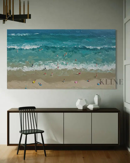 Turquoise Embrace 2 - Hand Painting