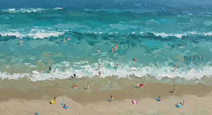 Turquoise Embrace 2 - Hand Painting