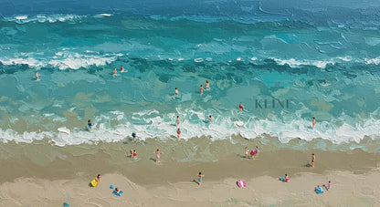 Turquoise Embrace 2 - Hand Painting