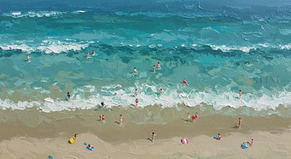 Turquoise Embrace 2 - Hand Painting
