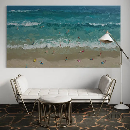 Turquoise Embrace 2 - Hand Painting