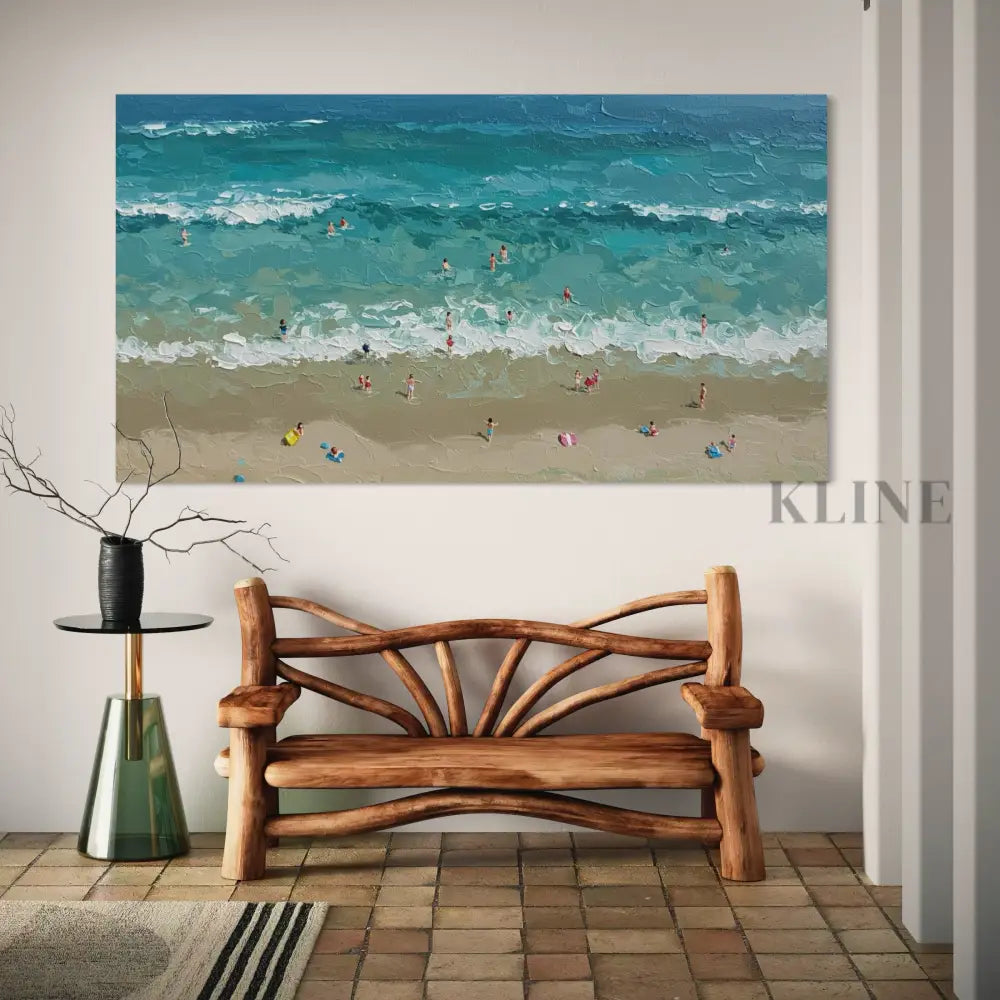 Turquoise Embrace 2 - Hand Painting