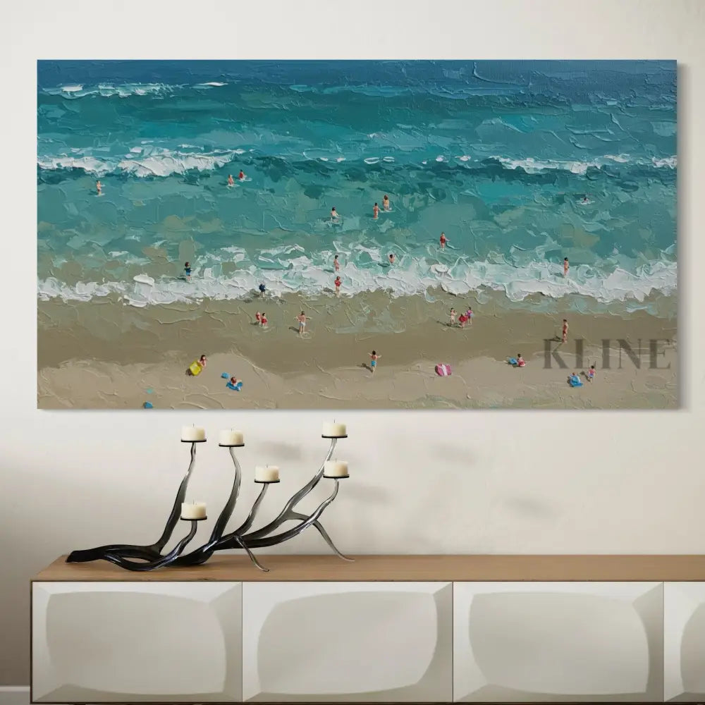 Turquoise Embrace 2 - Hand Painting 