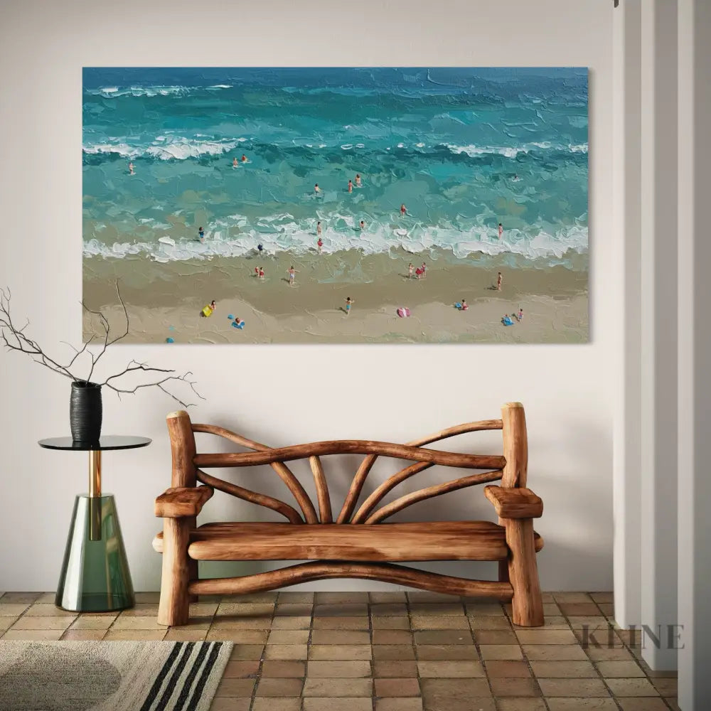 Turquoise Embrace 2 - Hand Painting