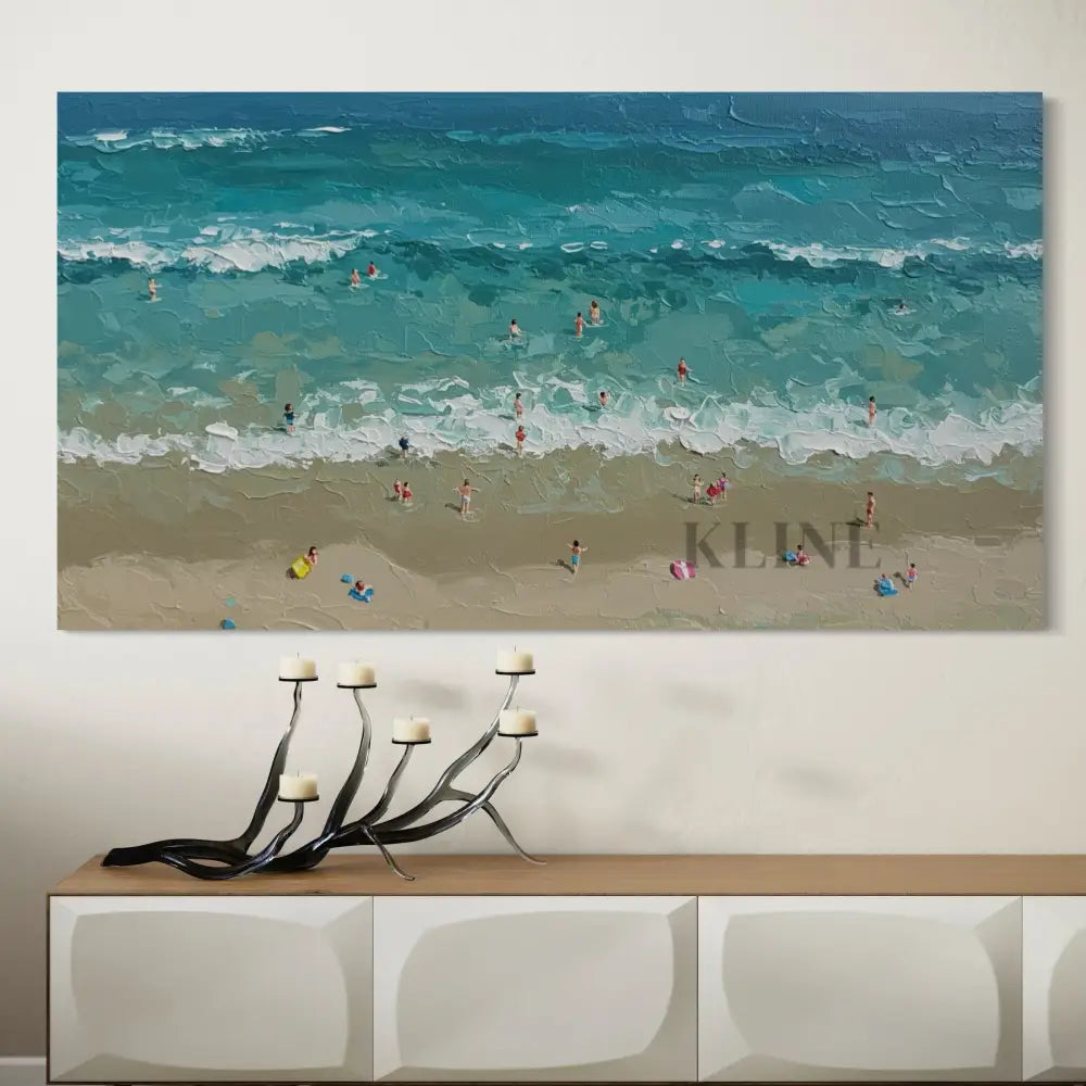 Turquoise Embrace 2 - Hand Painting