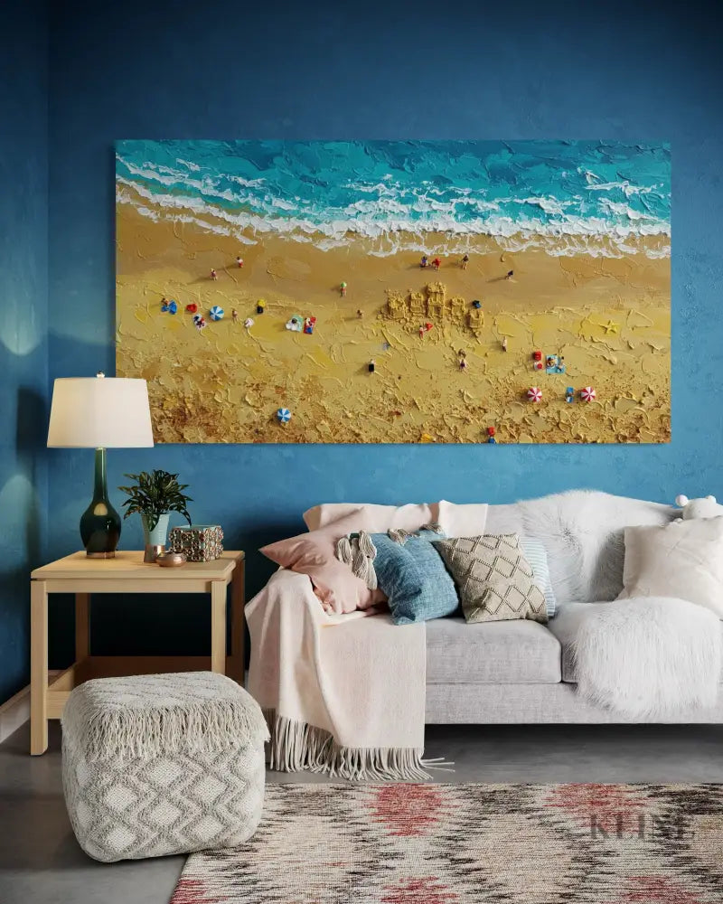 Turquoise Embrace 3 - Hand Painting