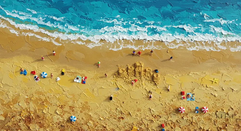 Turquoise Embrace 3 - Hand Painting
