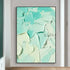 Turquoise Heavy Textured Painting - Hand Painting