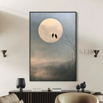 Two Under the Moon - Hand Painting