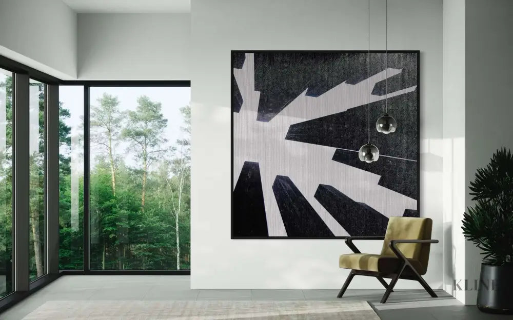 Under pressure II - Hand Painting Black and White Paintings