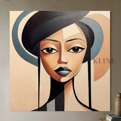 Unmoved Woman 1 - Hand Painting