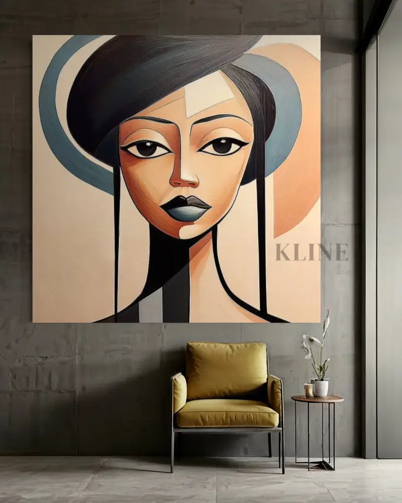 Unmoved Woman 1 - Hand Painting