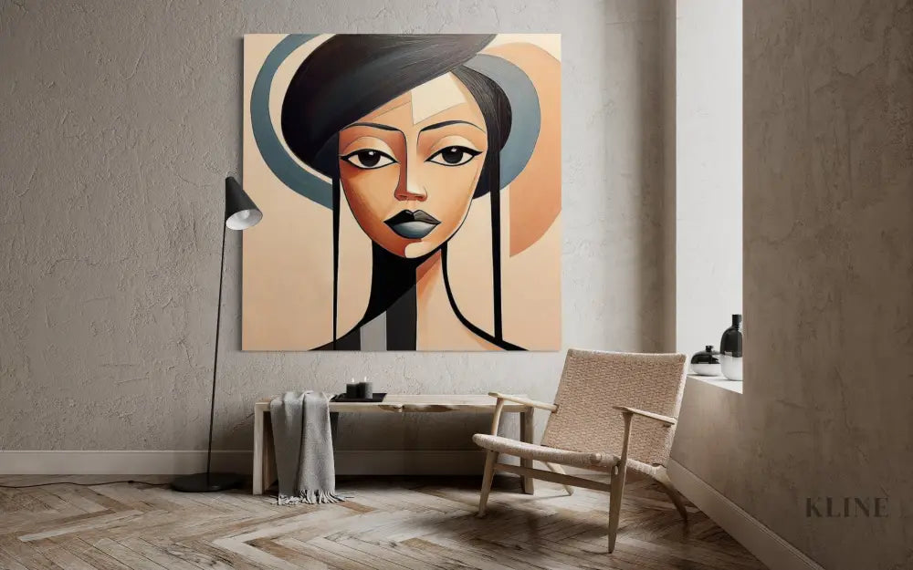 Unmoved Woman 1 - Hand Painting