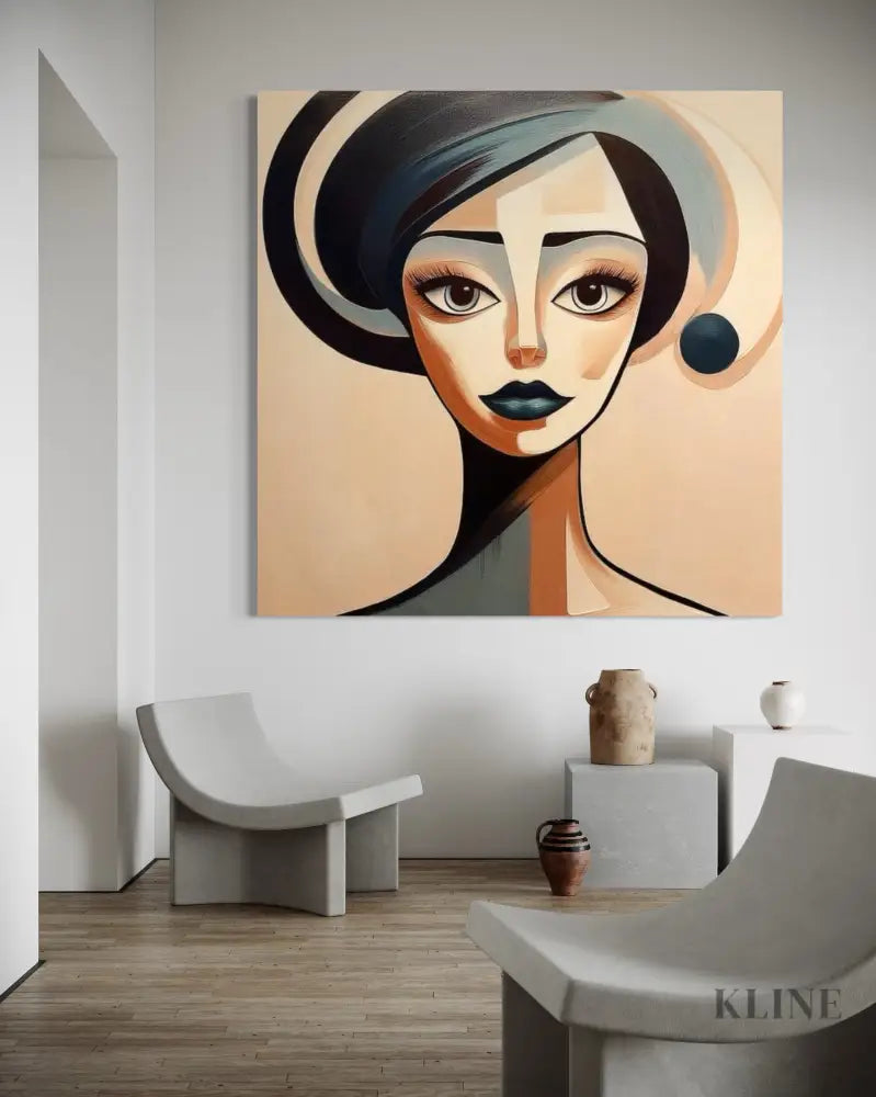 Unmoved Woman 2 - Hand Painting
