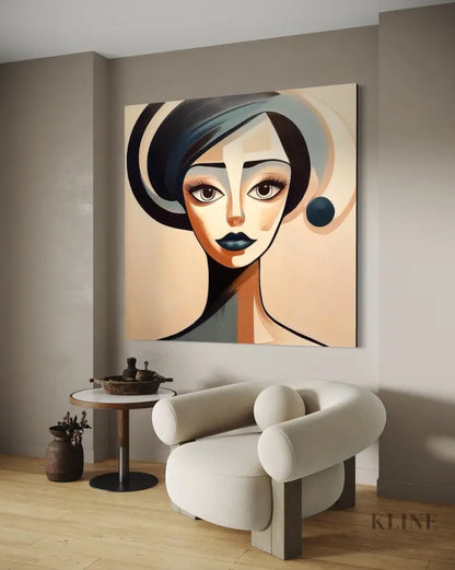 Unmoved Woman 2 - Hand Painting