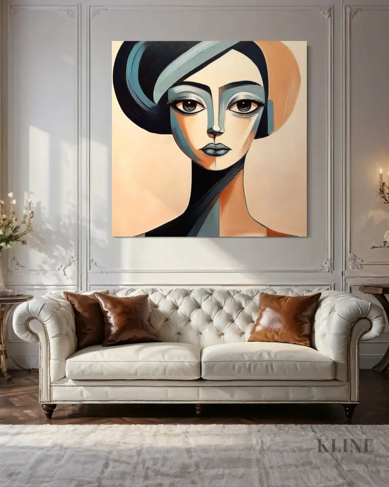 Unmoved Woman 3 - Hand Painting 