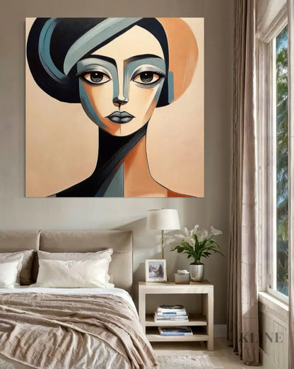 Unmoved Woman 3 - Hand Painting