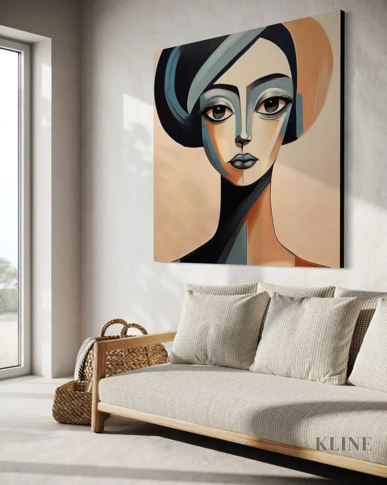 Unmoved Woman 3 - Hand Painting 
