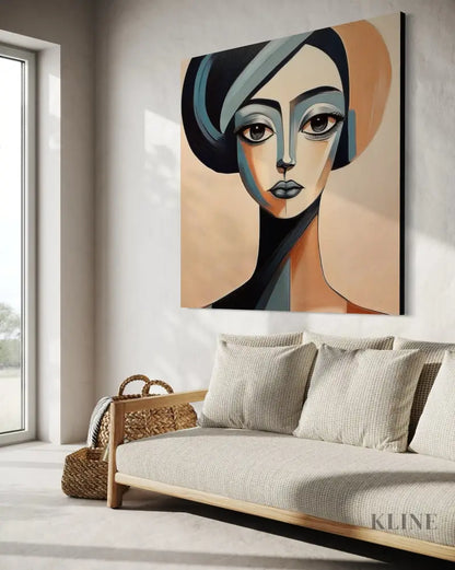 Unmoved Woman 3 - Hand Painting