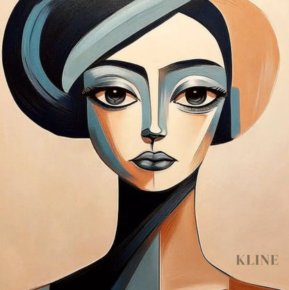 Unmoved Woman 3 - Hand Painting