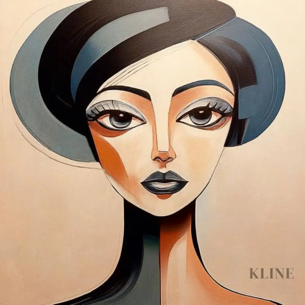 Unmoved Woman 4 - Hand Painting