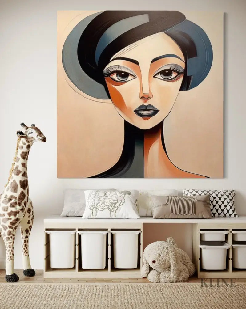 Unmoved Woman 4 - Hand Painting