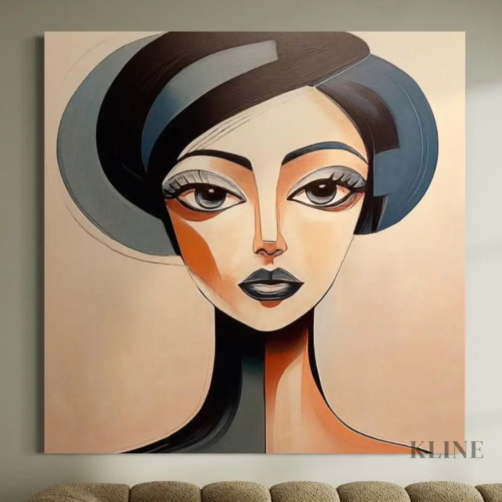 Unmoved Woman 4 - Hand Painting