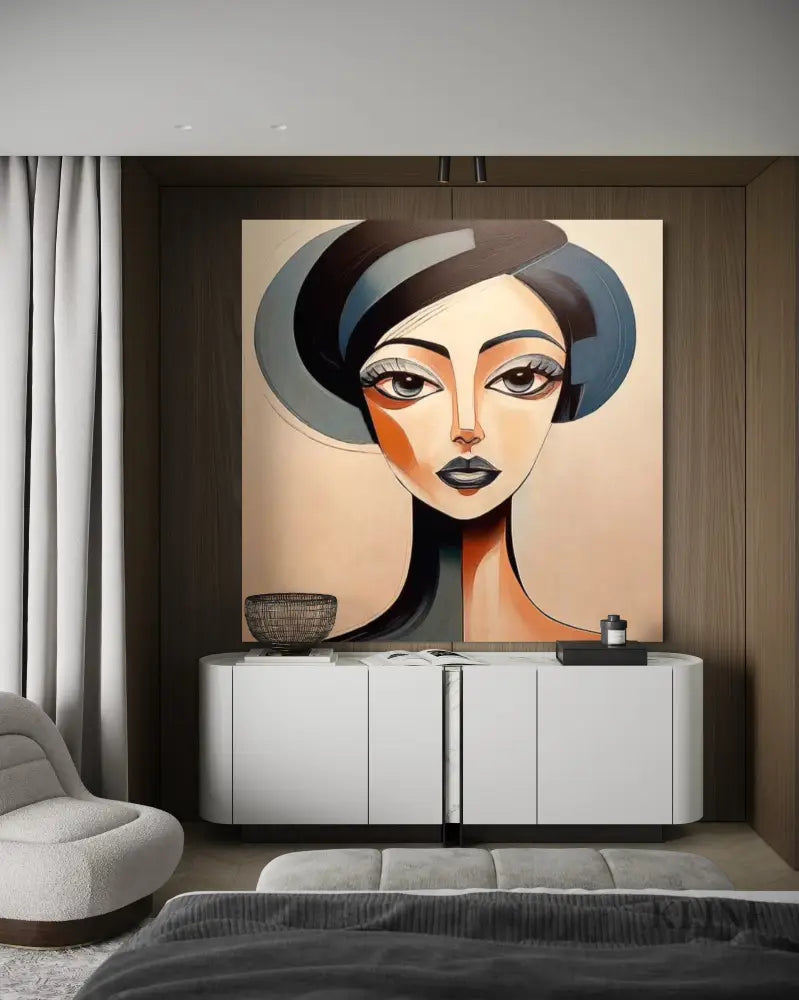 Unmoved Woman 4 - Hand Painting